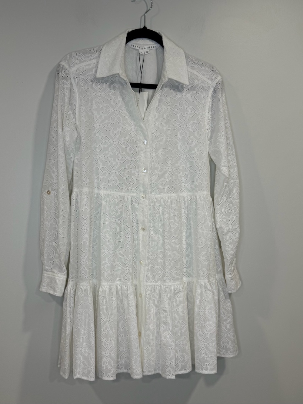 Veronica Beard off white Lined Atari Mini Dress Size 2 MSRP $398 NWT